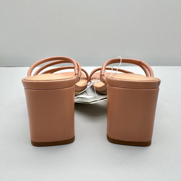 Women's Blakely Mule Strappy Heels Sandals Light Brown Size 6.5 A New Day - Picture 5 of 7